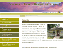 Tablet Screenshot of partnersinhealth4u.com